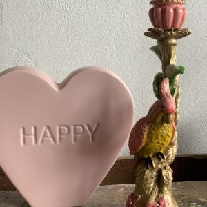 Snoephart roze Love 20x4x18,5cm