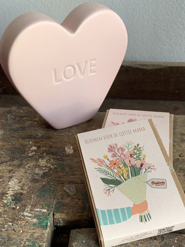 Snoephart roze Love 20x4x18,5cm - Afbeelding 4