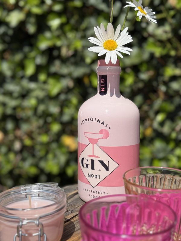 Keramiek gin vaasje - Afbeelding 2