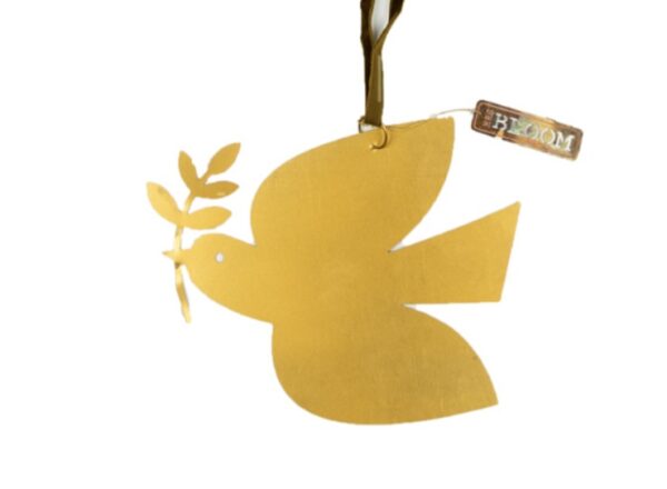 Gouden vogel met mistletoe Mrs Bloom - Afbeelding 2