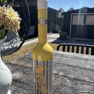 Limoncello Flesvaas Keramiek  Gele Italiaanse Vaas 35 cm